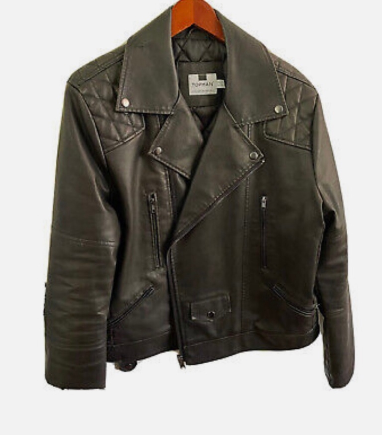 Black leather biker jacket – Shawn Lloyd's style & more